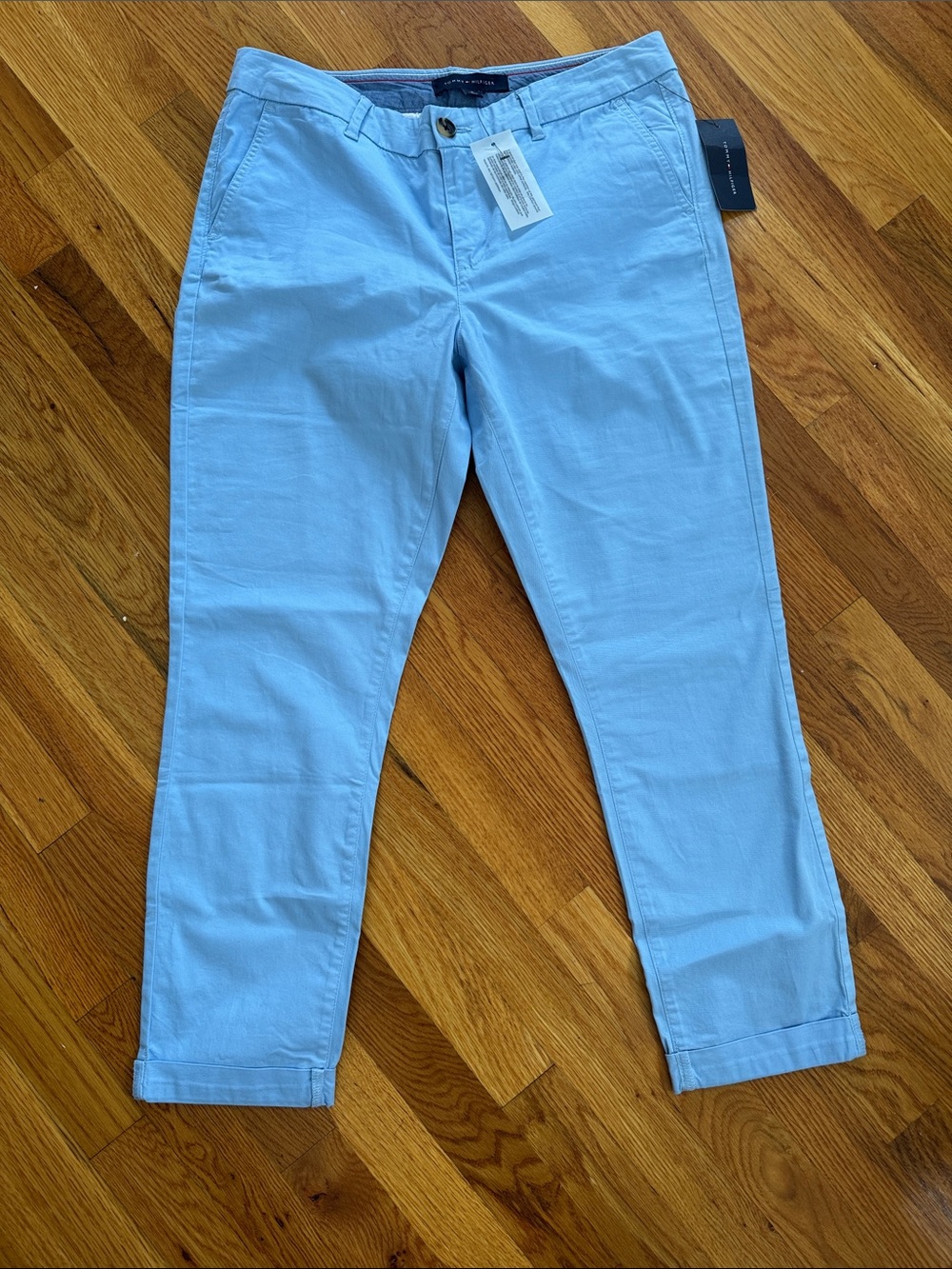 Tommy Hilfiger Pastel Blue Cropped Chino pants